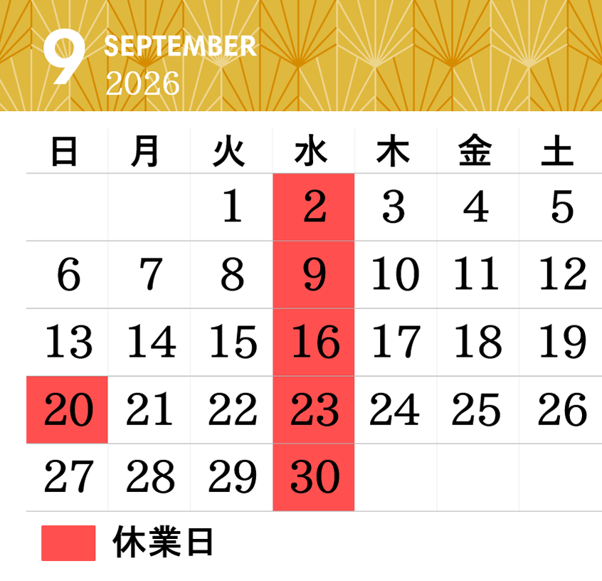 9���J�����_�[